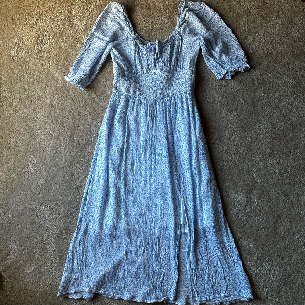 Hollister Light Blue Long Sleeve Dress